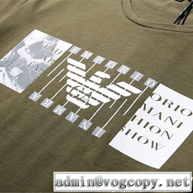 2019春夏の大注目トレンド 大人っぽいファション感 ARMANI アルマーニ  半袖Tシャツ 3色可選