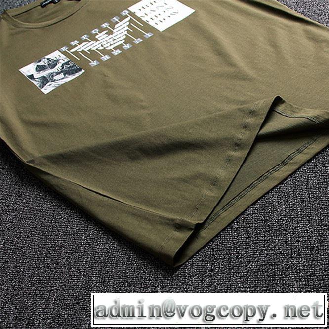 2019春夏の大注目トレンド 大人っぽいファション感 ARMANI アルマーニ  半袖Tシャツ 3色可選