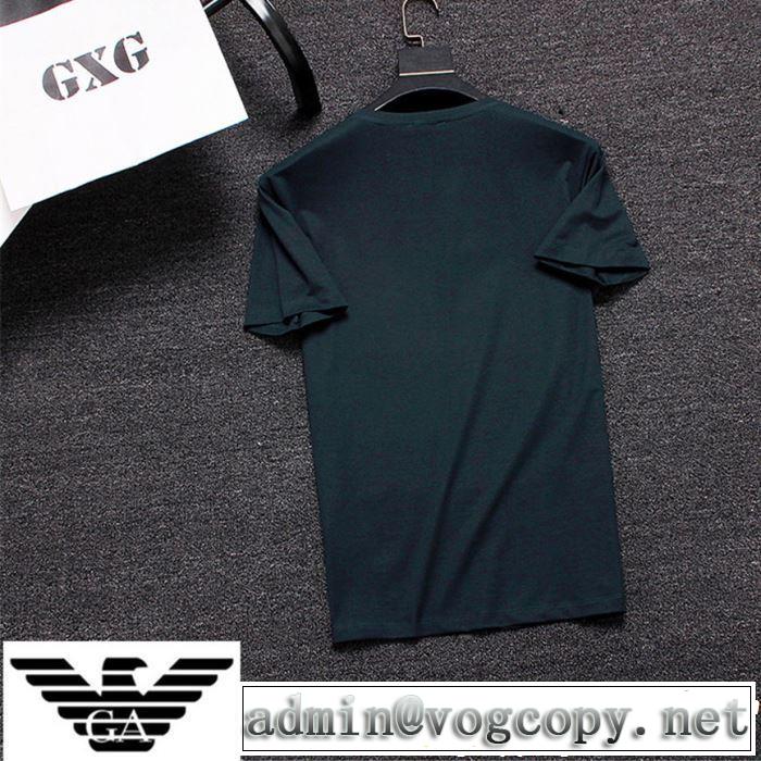 大人っぽく着こなし ARMANI アルマーニ  半袖Tシャツ 3色可選 【2019年】夏のファッション