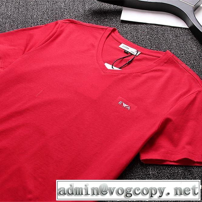 【2019年】夏のファッション 3色可選 2019春夏は人気定番  ARMANI アルマーニ  半袖Tシャツ