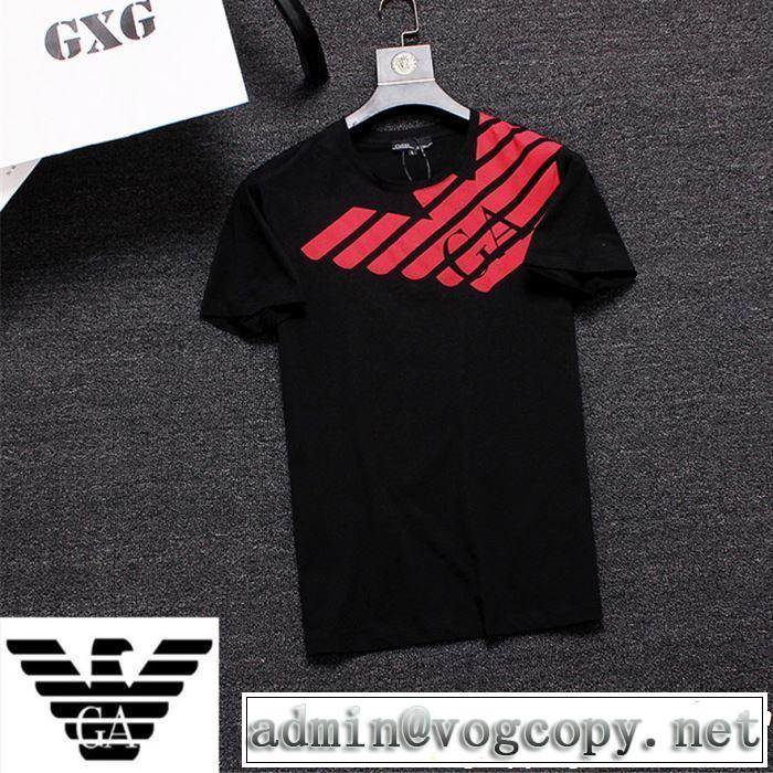 ARMANI アルマーニ  半袖Tシャツ 3色可選 人気夏ファションおすすめ 2019年春夏シーズンの人気