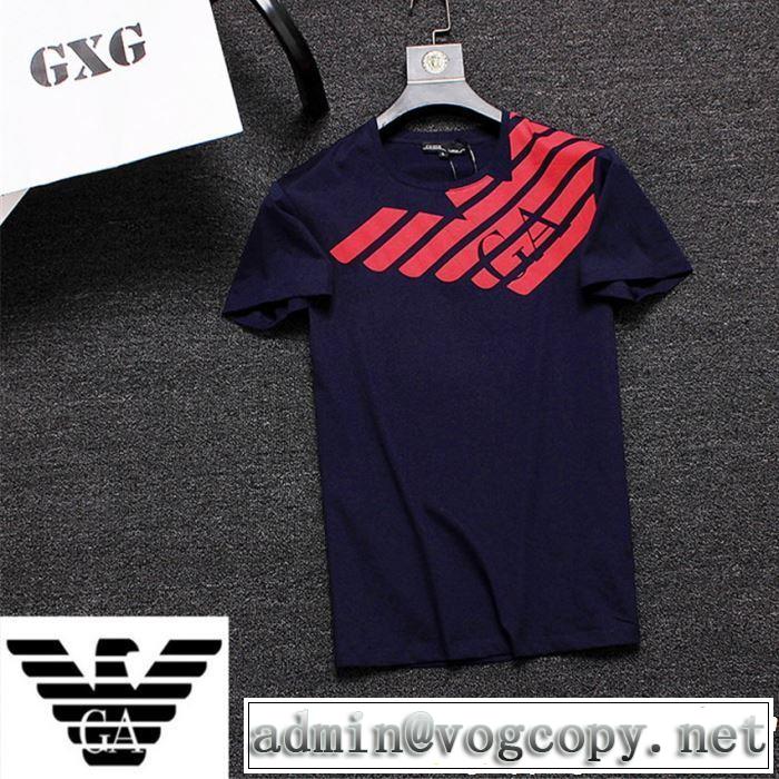 ARMANI アルマーニ  半袖Tシャツ 3色可選 人気夏ファションおすすめ 2019年春夏シーズンの人気