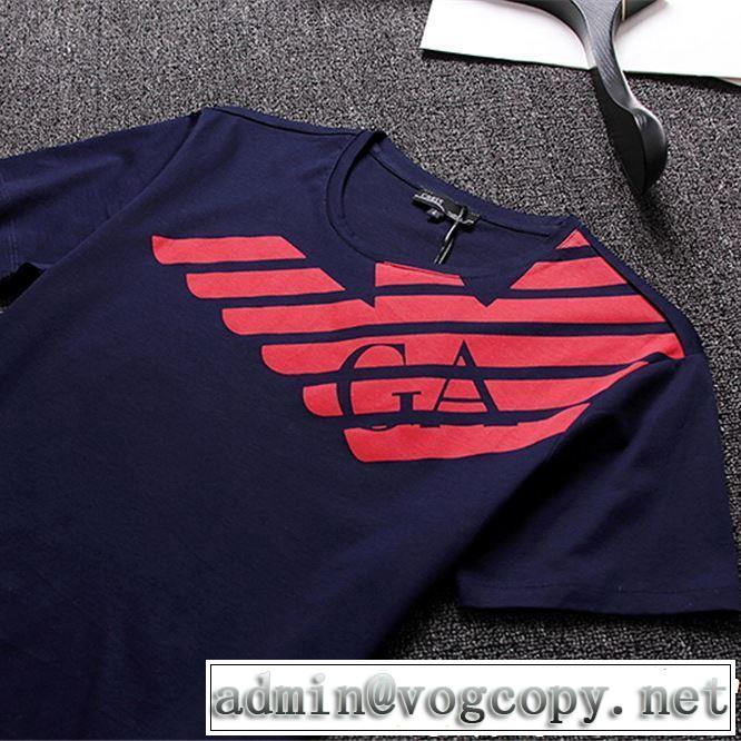 ARMANI アルマーニ  半袖Tシャツ 3色可選 人気夏ファションおすすめ 2019年春夏シーズンの人気
