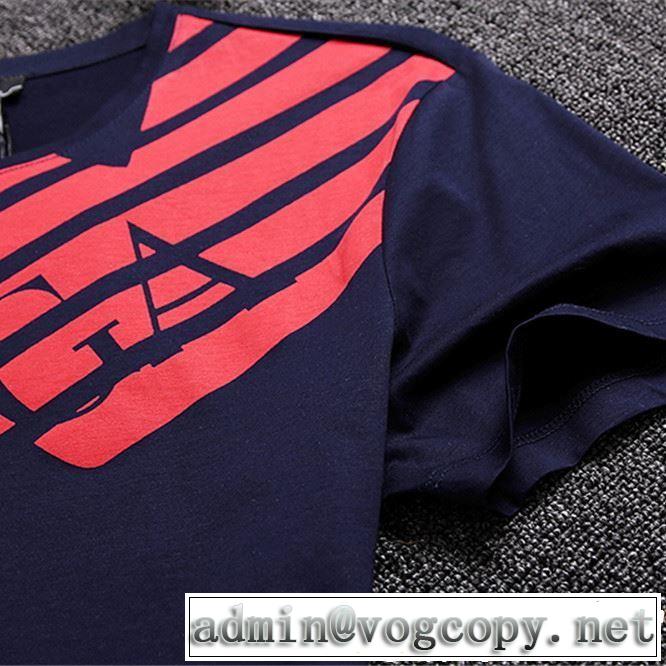 ARMANI アルマーニ  半袖Tシャツ 3色可選 人気夏ファションおすすめ 2019年春夏シーズンの人気