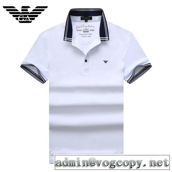 最近のトレンドアイテム おしゃれな夏ファッション2019 ARMANI アルマーニ  3色可選 半袖Tシャツ