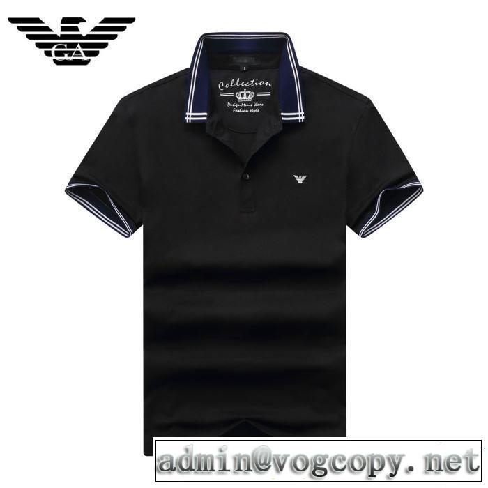 最近のトレンドアイテム おしゃれな夏ファッション2019 ARMANI アルマーニ  3色可選 半袖Tシャツ
