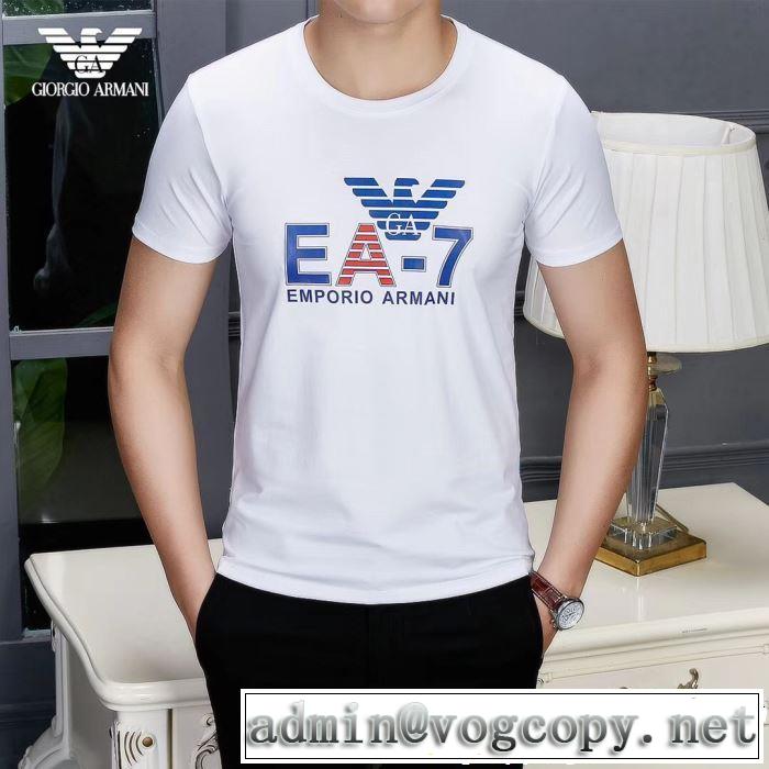 ARMANI アルマーニ  半袖Tシャツ 2色可選 海外セレブは大人気 おしゃれな夏ファッション2019