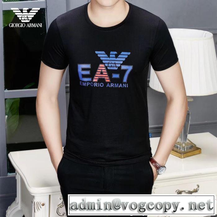 ARMANI アルマーニ  半袖Tシャツ 2色可選 海外セレブは大人気 おしゃれな夏ファッション2019