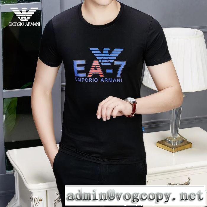 ARMANI アルマーニ  半袖Tシャツ 2色可選 海外セレブは大人気 おしゃれな夏ファッション2019