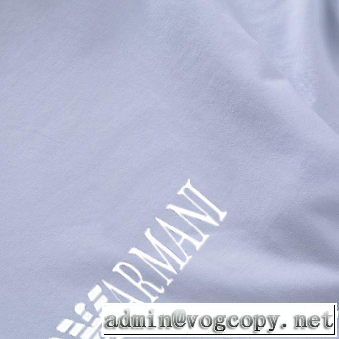 夏らしい季節感 大人カジュアル夏ファッション2019 ARMANI アルマーニ  半袖Tシャツ 3色可選