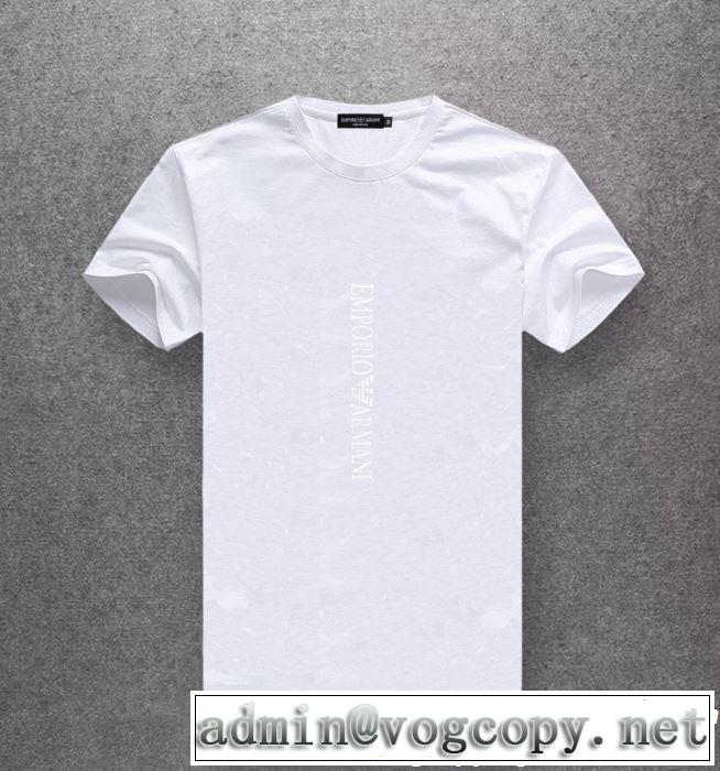 多色可選 半袖Tシャツ 2019夏ファション新品 大人のこなれた着こなし ARMANI アルマーニ