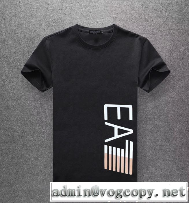 ARMANI アルマーニ  半袖Tシャツ 多色可選 定番のスタイル春夏限定 2019年の春夏に着たい