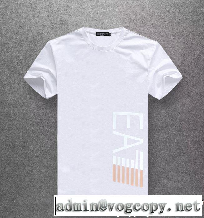 ARMANI アルマーニ  半袖Tシャツ 多色可選 定番のスタイル春夏限定 2019年の春夏に着たい