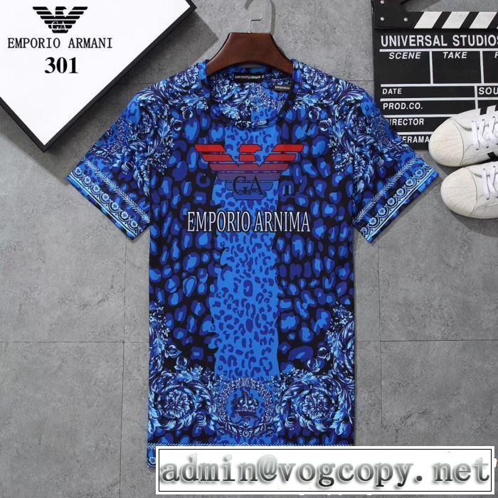 ARMANI アルマーニ  半袖Tシャツ 3色可選 2019春夏トレンドアイテム 春夏！大人カジュアル