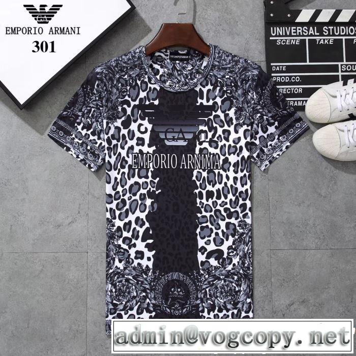 ARMANI アルマーニ  半袖Tシャツ 3色可選 2019春夏トレンドアイテム 春夏！大人カジュアル