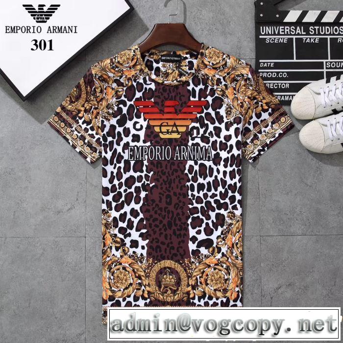 ARMANI アルマーニ  半袖Tシャツ 3色可選 2019春夏トレンドアイテム 春夏！大人カジュアル