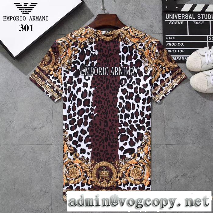 ARMANI アルマーニ  半袖Tシャツ 3色可選 2019春夏トレンドアイテム 春夏！大人カジュアル