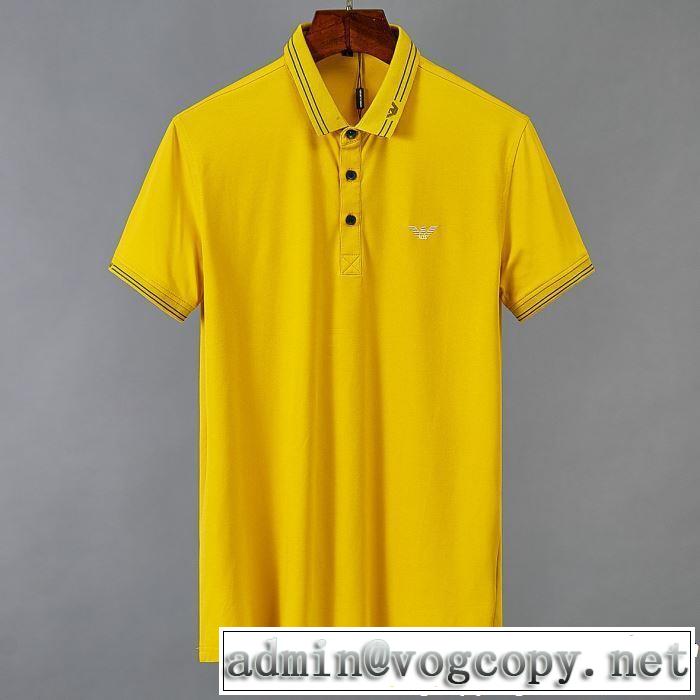 ARMANI アルマーニ 半袖Tシャツ 3色可選 2019年春夏のトレンドアイテム 抜け感のある夏着物