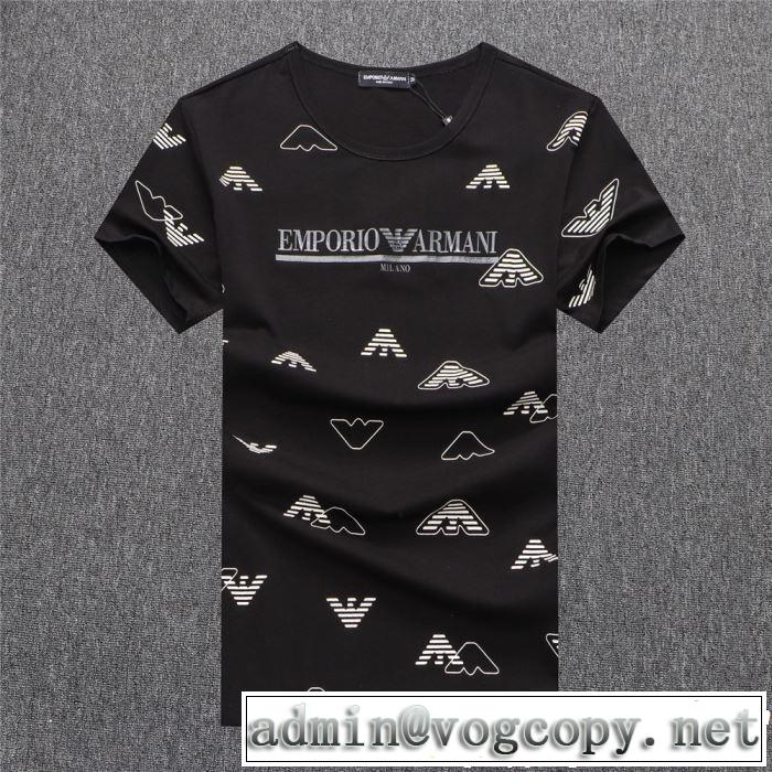 おすすめな大人のトレンド ARMANI アルマーニ 半袖Tシャツ 3色可選 【2019春夏】最新コレクション