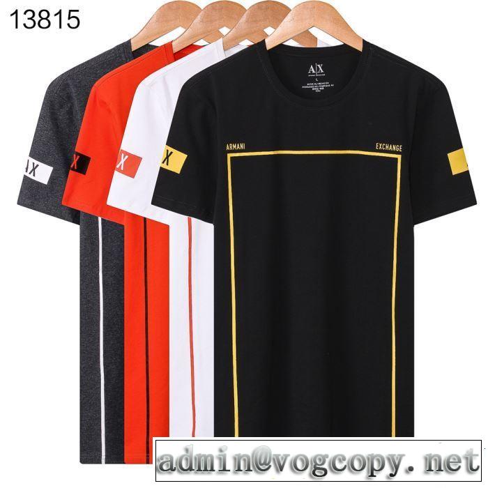 半袖Tシャツ 4色可選 春色の最旬の人気アイテム 2019春夏トレンドアイテム ARMANI アルマーニ