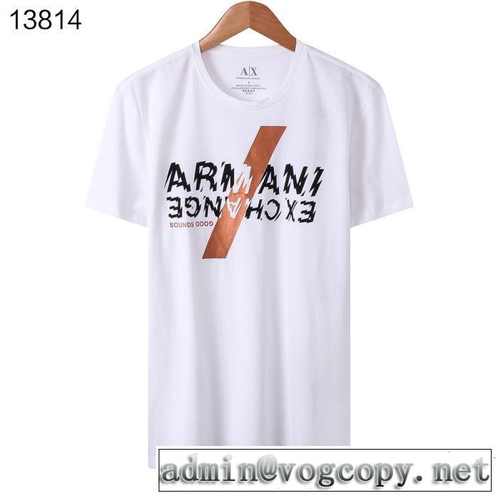ARMANI アルマーニ 半袖Tシャツ 4色可選 今期のトレンド定番アイテム 2019SSのトレンド商品