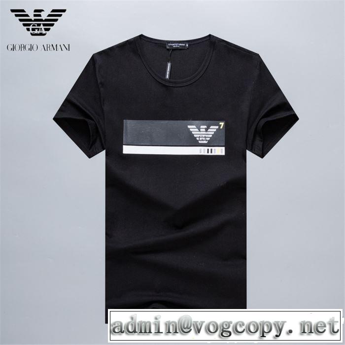 る春夏おすすめの人気商品 ARMANI アルマーニ 半袖Tシャツ 3色可選 2019年春夏流行ファッション