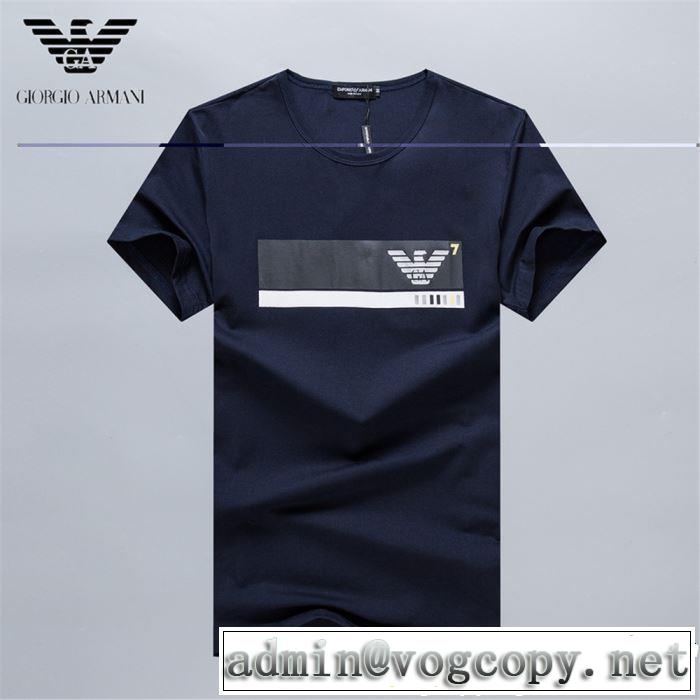 る春夏おすすめの人気商品 ARMANI アルマーニ 半袖Tシャツ 3色可選 2019年春夏流行ファッション