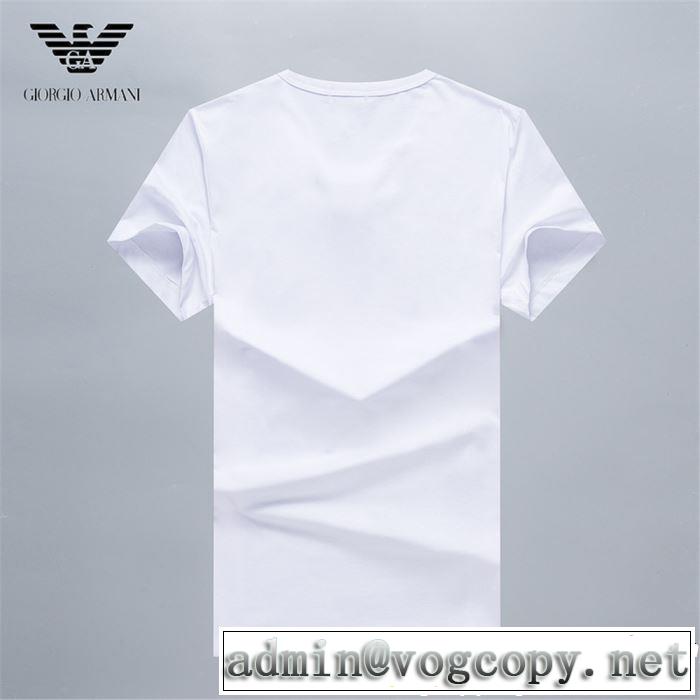 る春夏おすすめの人気商品 ARMANI アルマーニ 半袖Tシャツ 3色可選 2019年春夏流行ファッション