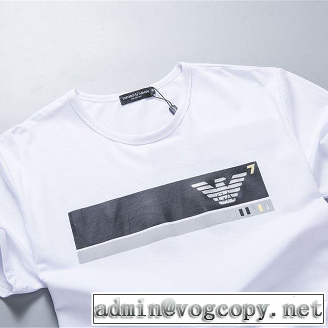る春夏おすすめの人気商品 ARMANI アルマーニ 半袖Tシャツ 3色可選 2019年春夏流行ファッション
