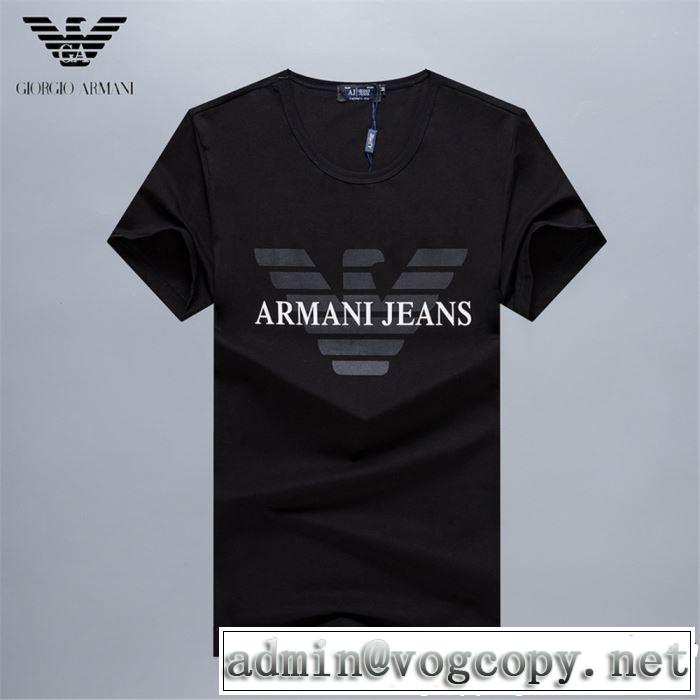 ARMANI アルマーニ 半袖Tシャツ 3色可選 2019夏ファション新品 今季トレンドの限定アイテム