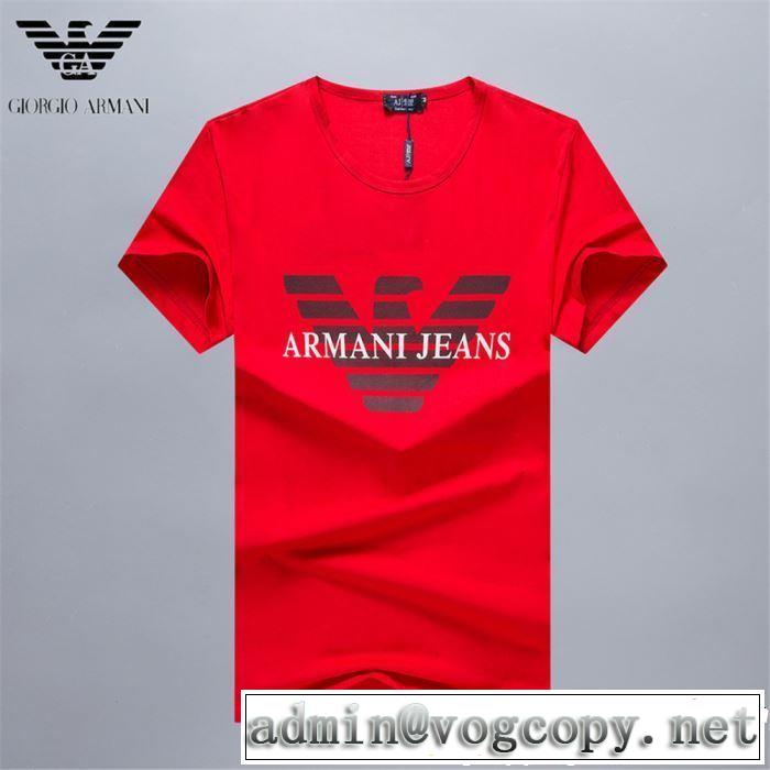 ARMANI アルマーニ 半袖Tシャツ 3色可選 2019夏ファション新品 今季トレンドの限定アイテム