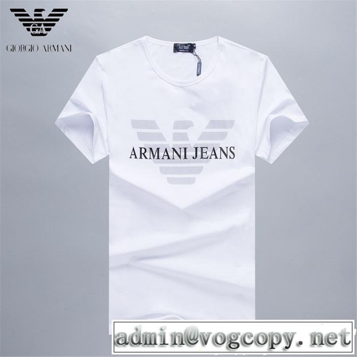 ARMANI アルマーニ 半袖Tシャツ 3色可選 2019夏ファション新品 今季トレンドの限定アイテム