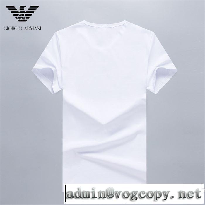 ARMANI アルマーニ 半袖Tシャツ 3色可選 2019夏ファション新品 今季トレンドの限定アイテム