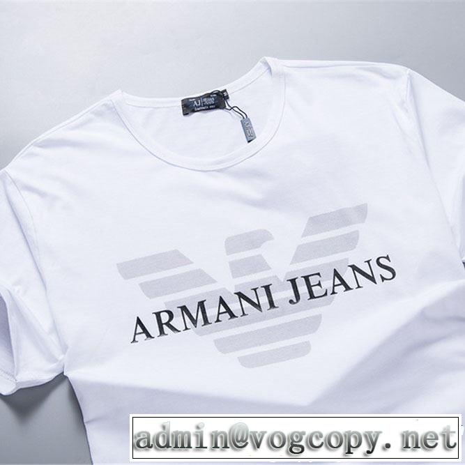 ARMANI アルマーニ 半袖Tシャツ 3色可選 2019夏ファション新品 今季トレンドの限定アイテム