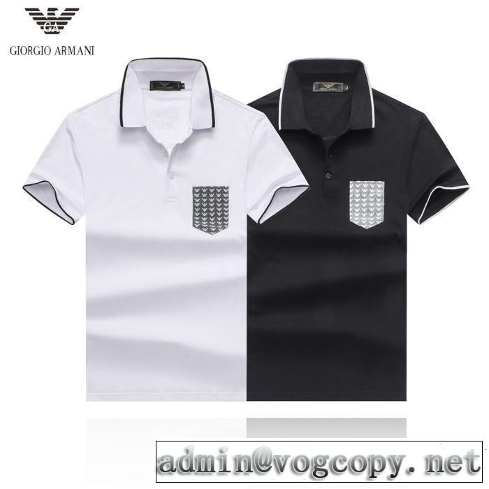 最もクラシックなタイプ ARMANI アルマーニ 半袖Tシャツ 2色可選 《2019年》今、注目のストリート