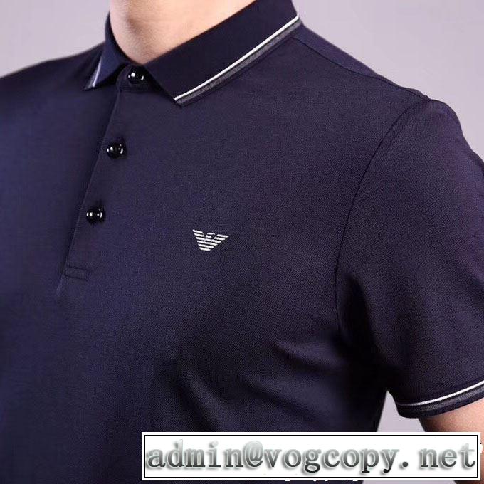 半袖Tシャツ 3色可選 オシャレ印象で人気の高い 2019春夏人気トレンドアイテム ARMANI アルマーニ