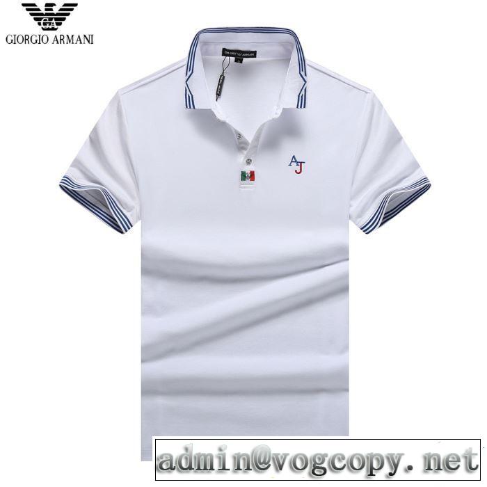 今季トレンドの限定アイテム ARMANI アルマーニ 半袖Tシャツ 2色可選 この夏は注目新作 2019夏色っぽさ