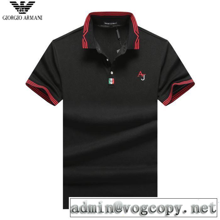 今季トレンドの限定アイテム ARMANI アルマーニ 半袖Tシャツ 2色可選 この夏は注目新作 2019夏色っぽさ