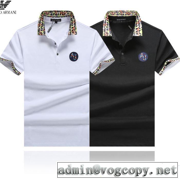 2色可選 半袖Tシャツ 夏にぴったり限定アイテム 2019年春夏流行ファッション ARMANI アルマーニ