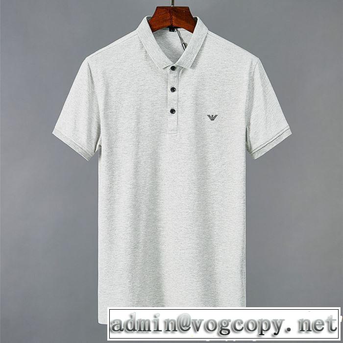 ARMANI アルマーニ 半袖Tシャツ 3色可選 一気にトレンド感満載な着こなし 2019春夏も引き続きトレンド