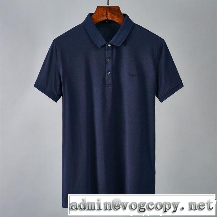ARMANI アルマーニ 半袖Tシャツ 3色可選 一気にトレンド感満載な着こなし 2019春夏も引き続きトレンド