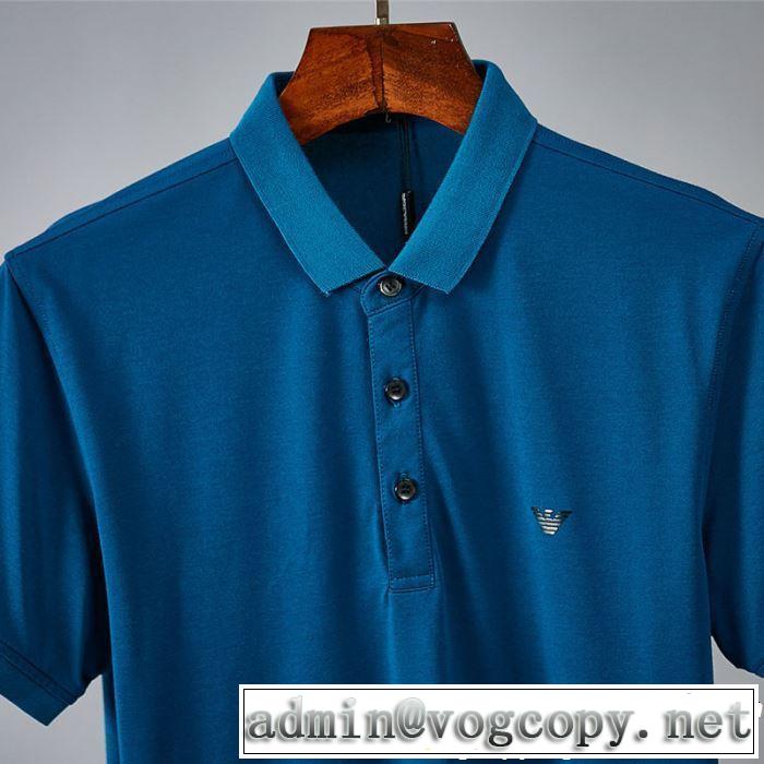 ARMANI アルマーニ 半袖Tシャツ 3色可選 一気にトレンド感満載な着こなし 2019春夏も引き続きトレンド