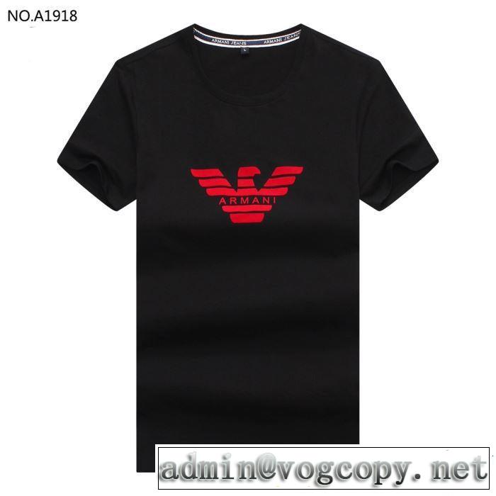 2019春夏の大注目トレンド 人気ストリートブランド新品 ARMANI アルマーニ 半袖Tシャツ 3色可選