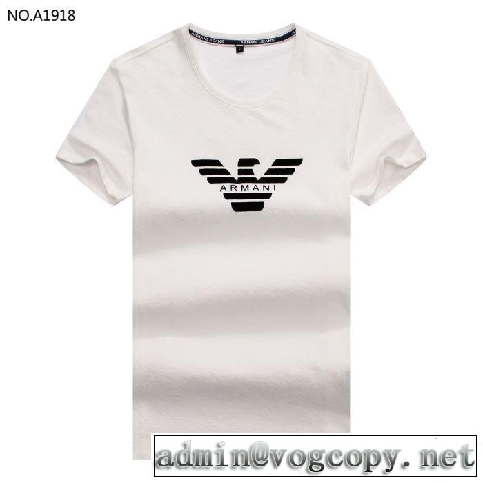 2019春夏の大注目トレンド 人気ストリートブランド新品 ARMANI アルマーニ 半袖Tシャツ 3色可選