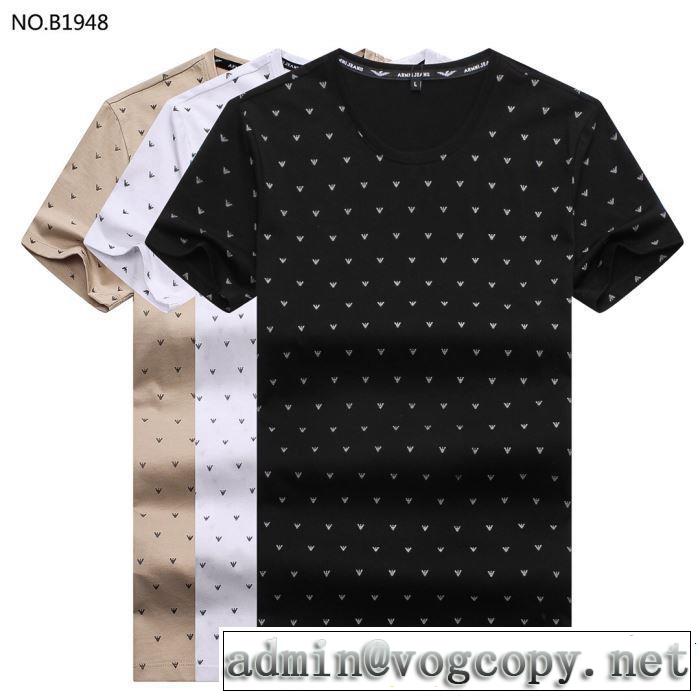 半袖Tシャツ 3色可選 2019春夏は人気定番 リラックススタイルが実現 鮮度が手に入る ARMANI アルマーニ