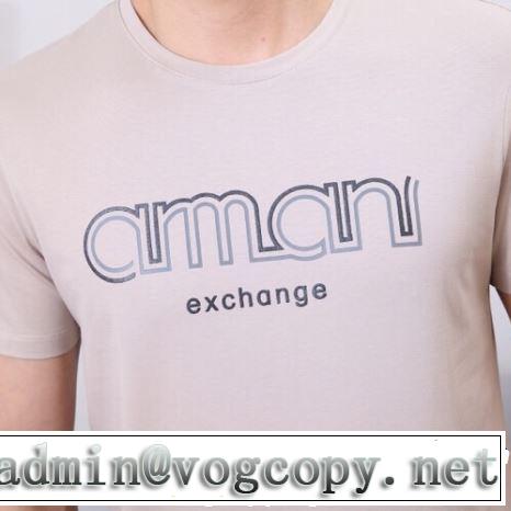 ARMANI アルマーニ 半袖Tシャツ 3色可選 素敵なスタイルで夏の定番 2019年春夏のトレンドアイテム