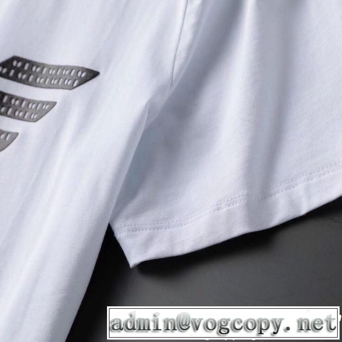 目を引く春夏トップス ARMANI アルマーニ 半袖Tシャツ 3色可選 2019春夏も引き続き人気セール