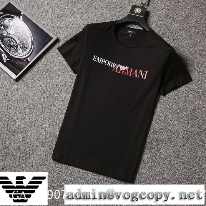 春夏！大人カジュアル 【2019年】夏のファッション 半袖Tシャツ 3色可選 ARMANI アルマーニ