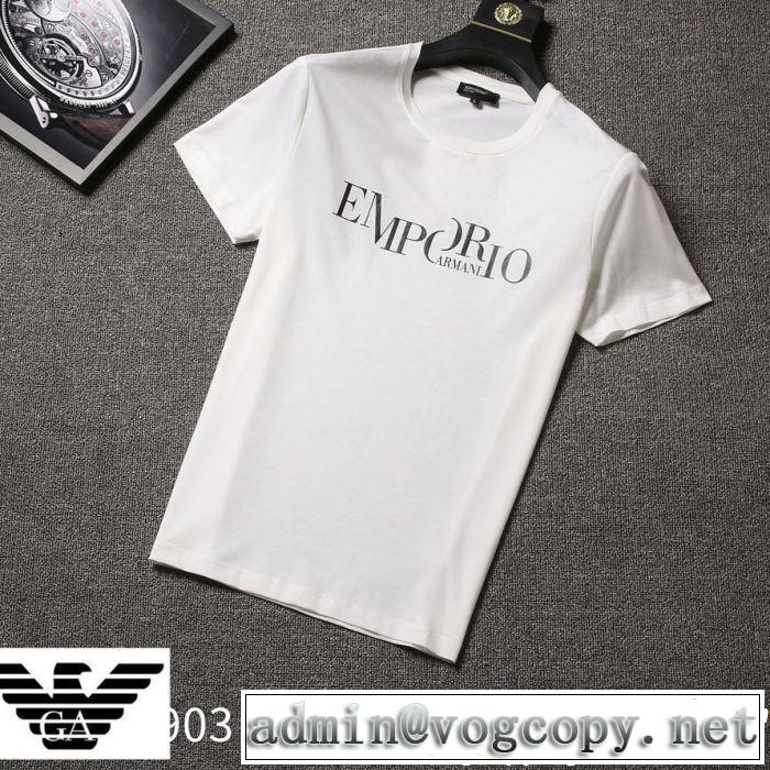 半袖Tシャツ 3色可選 今から夏まで活躍する ARMANI アルマーニ  2019春夏のトレンド新商品