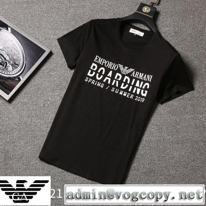 ARMANI アルマーニ 半袖Tシャツ 3色可選 《2019年》今、注目のストリート ブランドの話題の新作も！